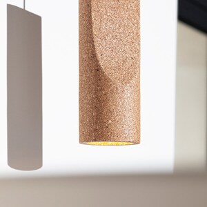 SLICE cork pendant lamp Minimalist lightning Ceiling lamp image 3