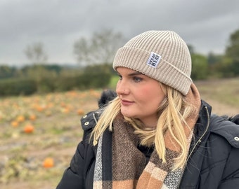 Ribbed Fisherman Beanie Hat