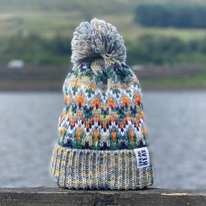 Nordic Beanie Bobble Winter Hat