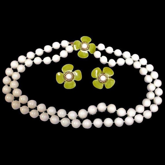 Vintage HOBE Necklace and Earrings Set - Hobe Demi