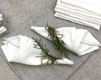 Napkins set | Linen napkins set | White napkins ,  table napkins all sizes