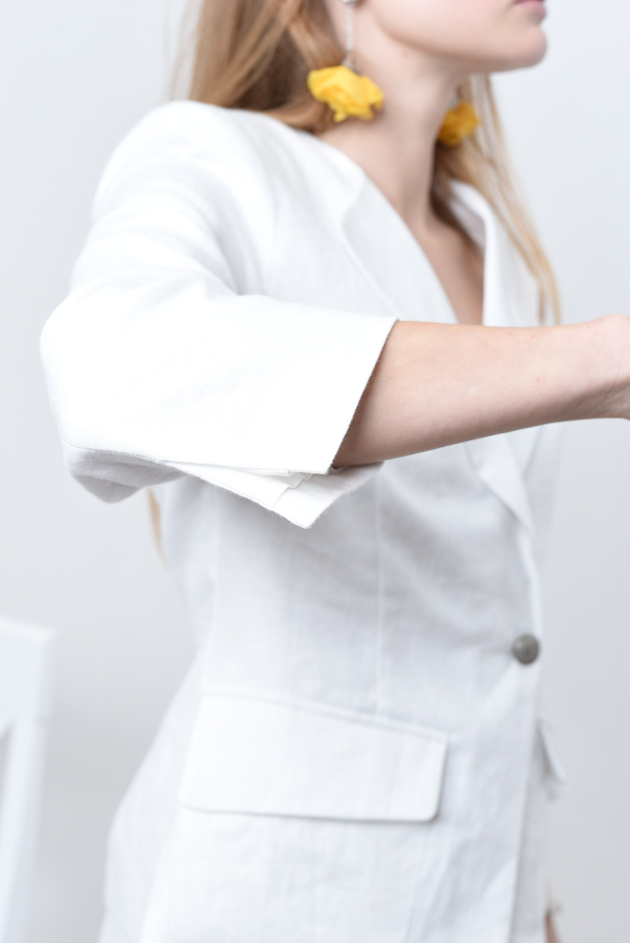 Linen suit/ Plaid linen pants and jacket suit / linen set/ Etsy