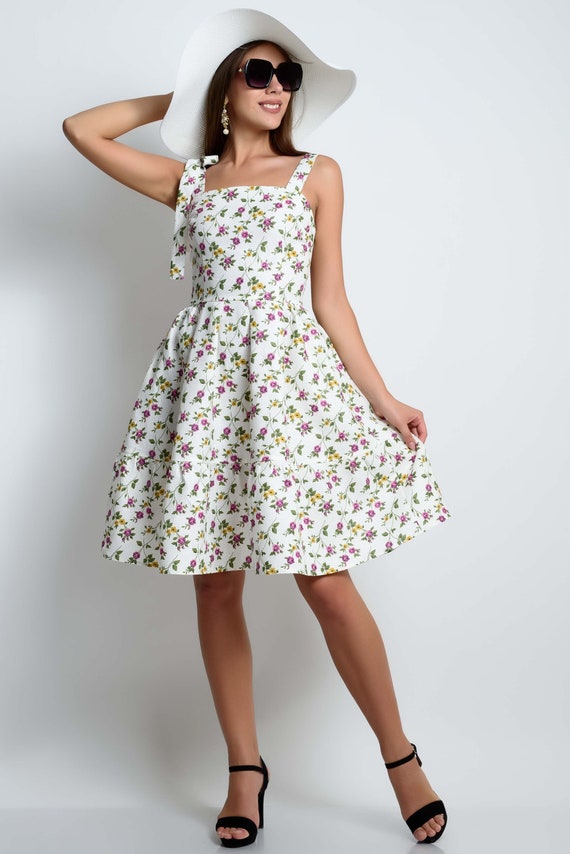 open back linen dress