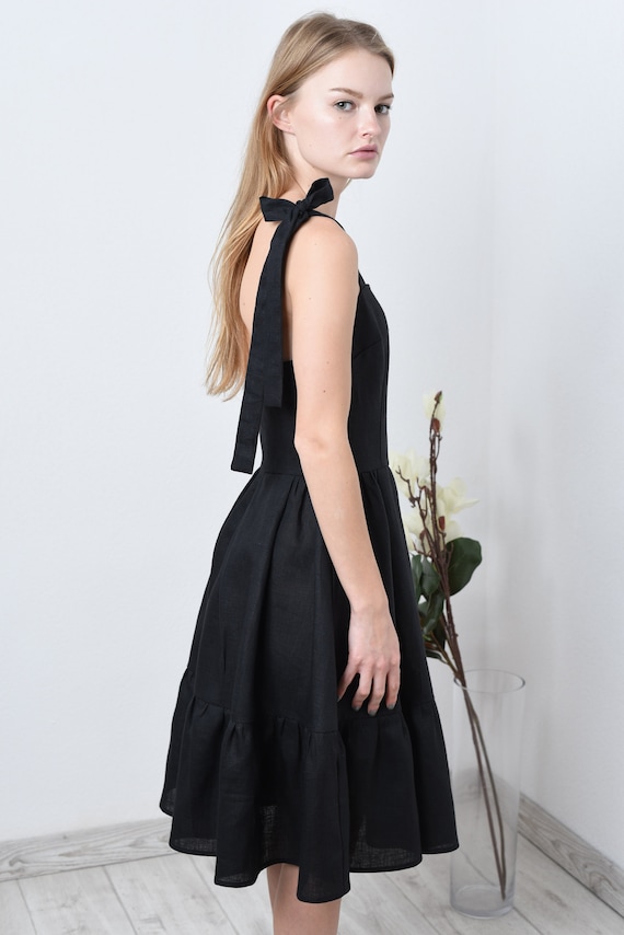 slim fit dress slacks Tayla Linen Maxi Dress