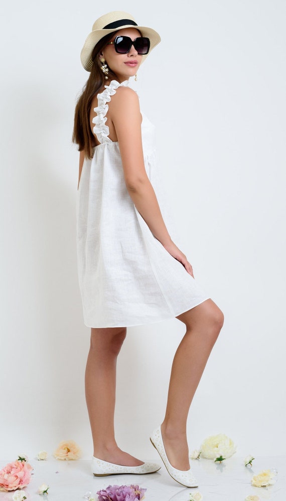 white elegant summer dress
