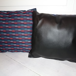 Decorative cushion made from original seat fabric * Bajazzo stripes BLUE * VW * Polo 86C Coupe * CLI * Volkswagen