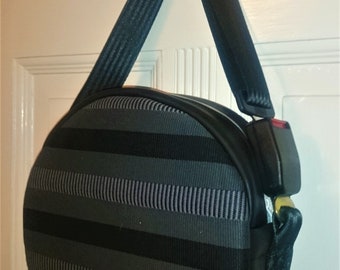 Sac à bandoulière Wheelbag * en tissu de siège et cuir d'origine * VW Karmann Scirocco 53B GTX 16V & VW Golf 2 GTi