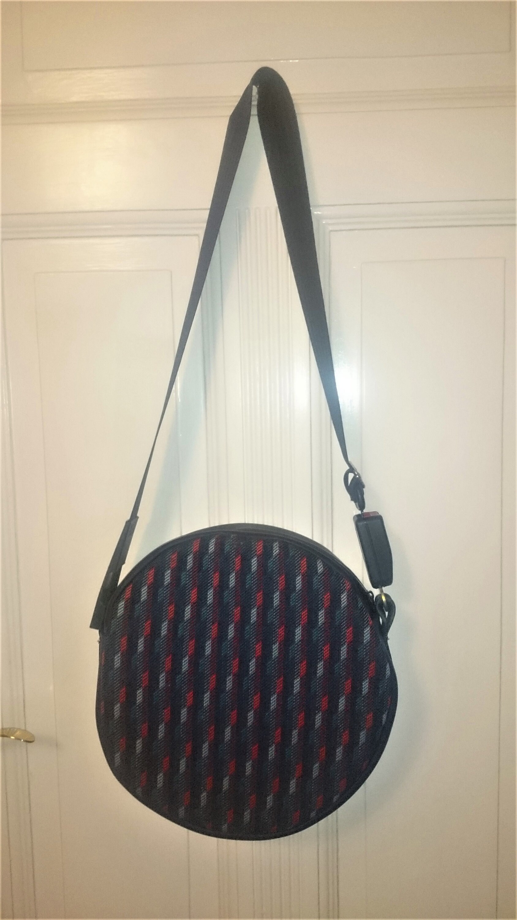 Wheelbag Schultertasche * aus Original Sitzstoff und Leder * VW Polo 86C 2F * CLI