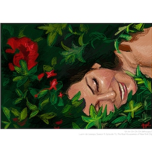 Impresión de retrato de Luann de Lesseps (Amas de casa reales de la ciudad de Nueva York)