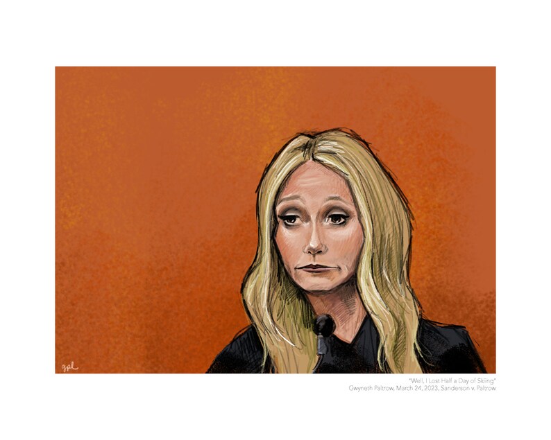 Paltrow sanderson V. Paltrow Portrait Print Etsy