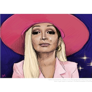 Karen Huger (Real Housewives of Potomac) Portrait Print