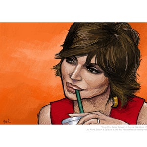 Lisa Rinna (Real Housewives of Beverly Hills) Portrait Print