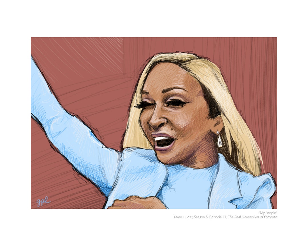 Karen Huger (real Housewives of Potomac) Portrait Print - Etsy