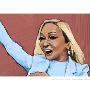 Karen Huger (Real Housewives of Potomac) Portrait Print