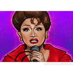 Jinkx Monsoon (RuPaul&#39;s Dragon Runen) Portrait Print