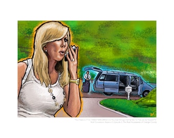 Vicki Gunvalson (Real Housewives of Orange County) Portrait Print