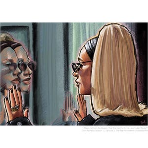Dorit Kemsley (Real Housewives of BEverly Hills) Portrait Print