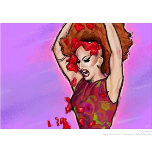 Sasha Velour (RuPaul's Drag Race) Portrait Print