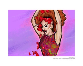Porträtttryck av Sasha Velour (RuPaul's Drag Race)