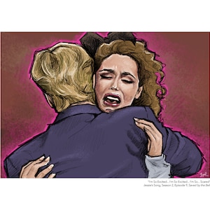 Zack & Jessie (Saved by the Bell) Portrait Print