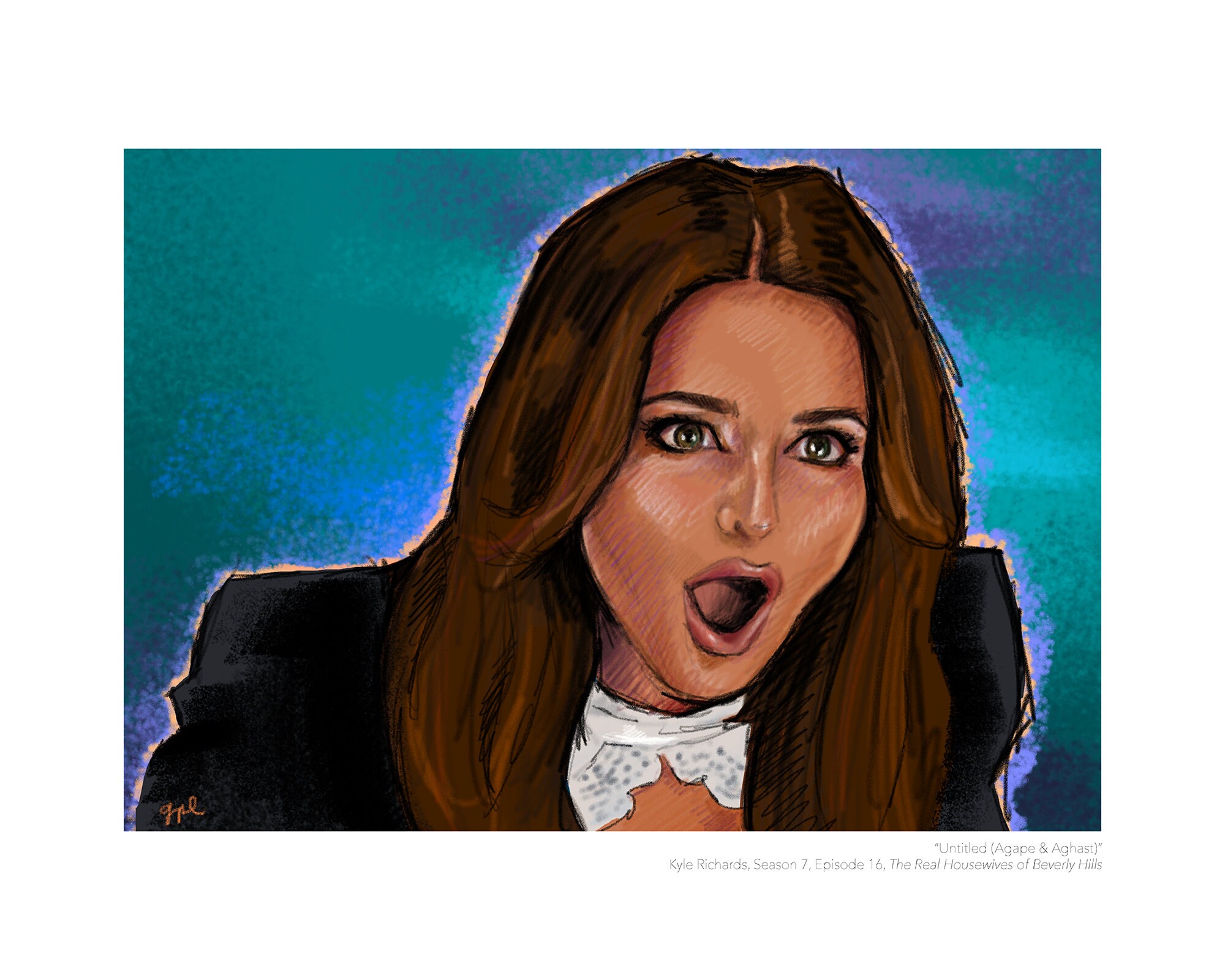 Kyle Richards (Real Housewives of Beverly Hills) Portrait Print