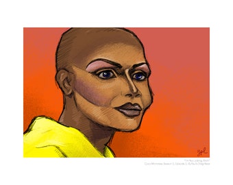 Coco Montrese (RuPaul's Drag Race) Portrait Print