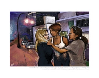 Kim Zolciak, NeNe Leakes & Shereé Withfield (Real Housewives of Atlanta) Portrait Print