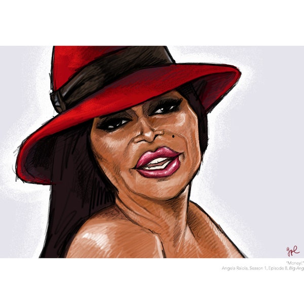 Angela "Big Ang" Raiola (Mob Wives) Portrait Print