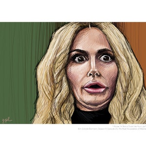 Kim Zolciak (Real Housewives of Atlanta) Portrait Print