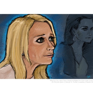 Impresión de retrato de Kim Richards (Amas de casa reales de Beverly Hills)