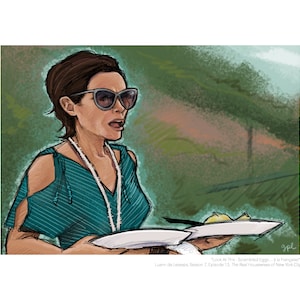 Luann de Lesseps (Real Housewives of New York City) Portrait Print
