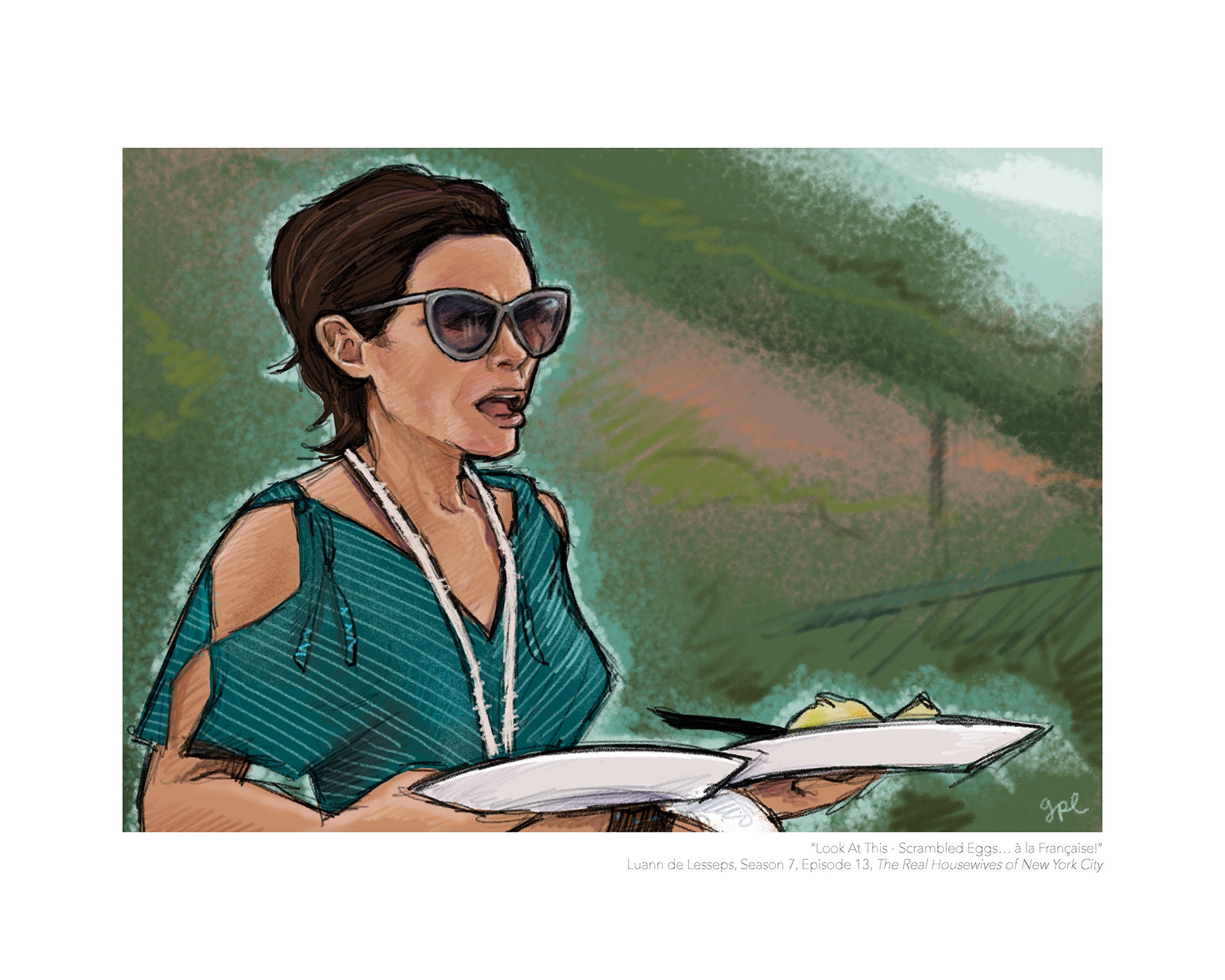 Luann de Lesseps (Real Housewives of New York City) Portrait Print
