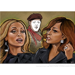 Gizelle Bryant & Karen Huger (Real Housewives of Potomac) Portrait Print