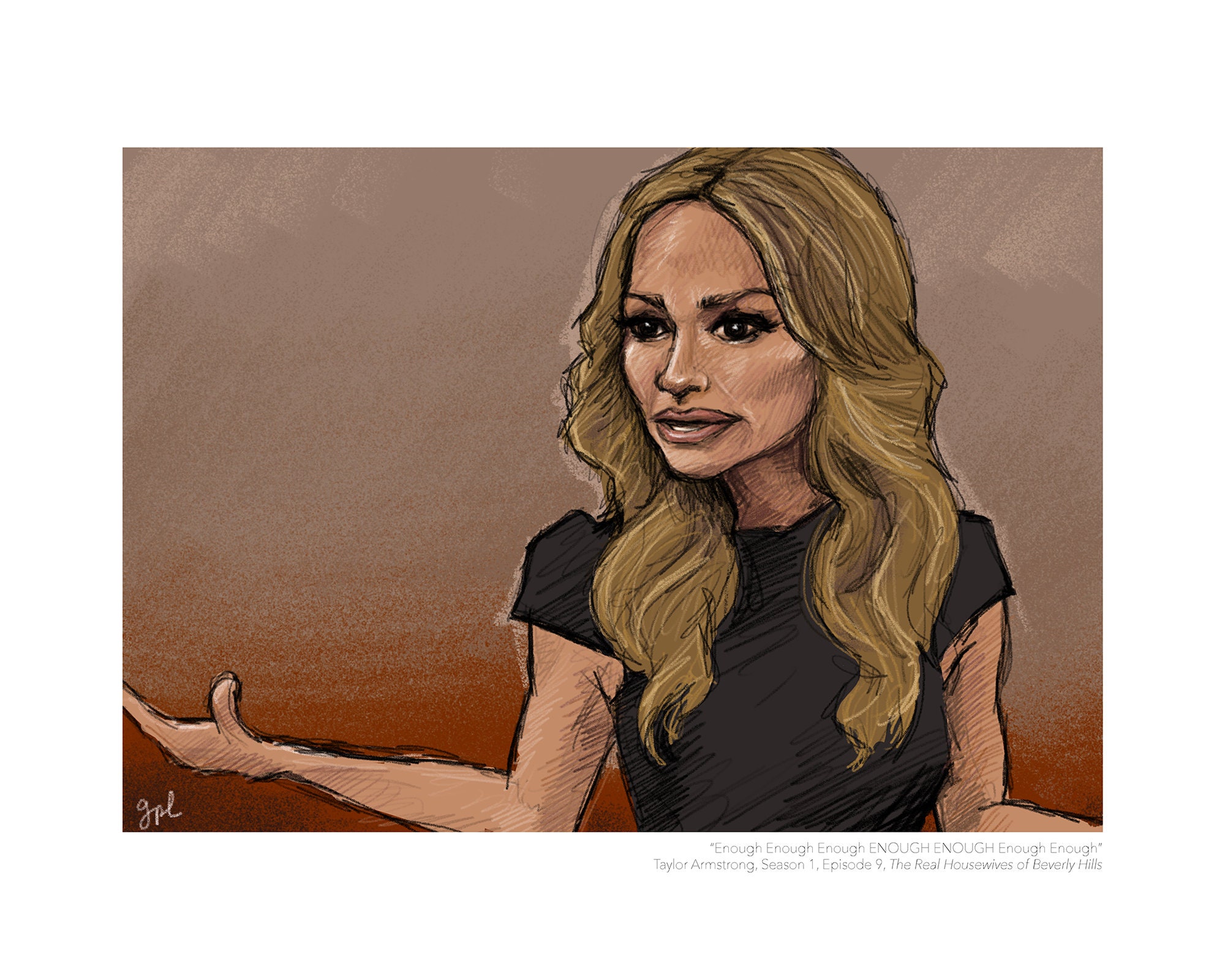 Taylor Armstrong (real Housewives of Beverly Hills) Portrait Print - Main Image