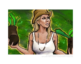 Impresión de retrato de Vicki Gunvalson (Amas de casa reales del condado de Orange)