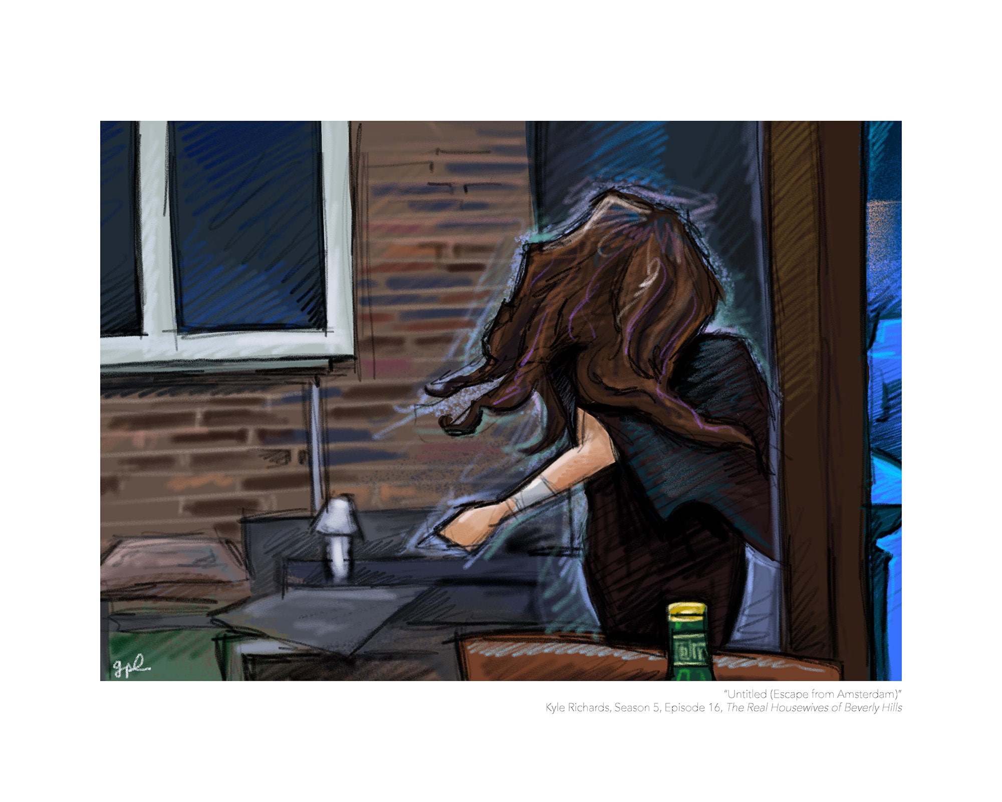 Kyle Richards (real Housewives of Beverly Hills) Portrait Print