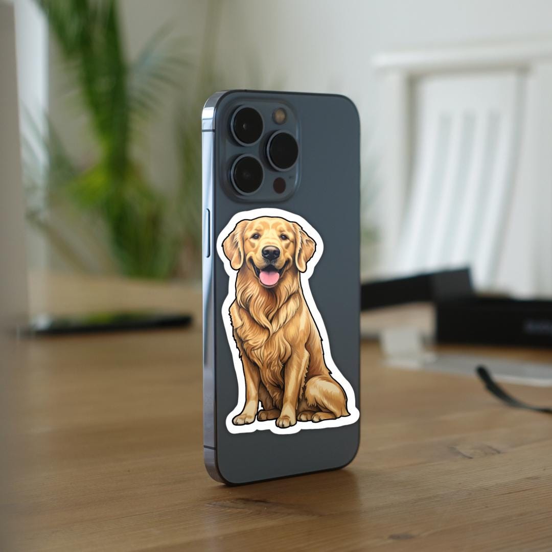 Golden Retriever Stickers | Realistic Golden Retriever Sticker ...