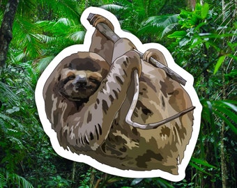 Sloth Glossy Sticker