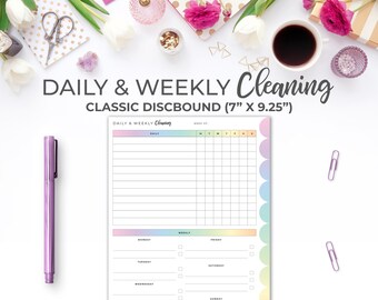Printable Cleaning Schedule - Etsy