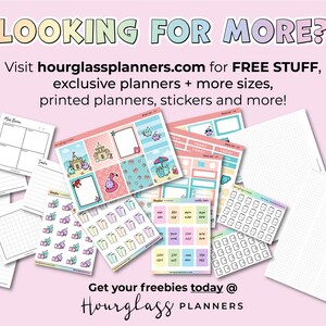 2024 Horizontal Monthly Planner Inserts for Classic Happy Planner 2024 Rainbow Printable Monthly Calendar Insert On 1 Page image 3