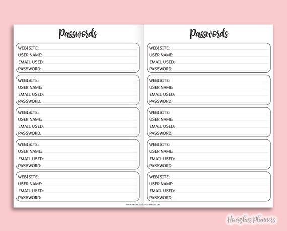 Printable Pword Keeper, A6 Incorporate, Tourists Laptop computer, Pword Tracker PDF, Printable Pword Listing, Pword Organizer, Pword Log photo regarding Printable Password Keeper called Printable Pword Keeper, A6 Incorporate, Vacationers Laptop, Pword Tracker PDF, Printable Pword Record, Pword Organizer, Pword Log