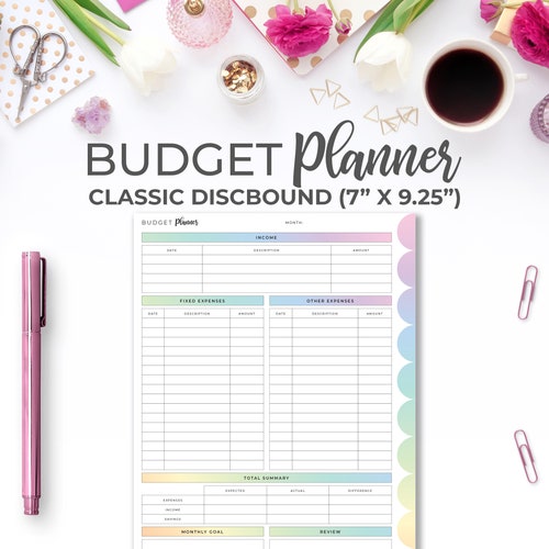 Classic Happy Planner Budget Planner Printable Finance - Etsy
