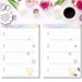 Week on 2 Pages Horizontal A5 &amp; Half Letter Insert Printable Watercolor ...
