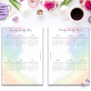 2023 Future Log Insert Printable for Mini Happy Planner Dated 2023 ...