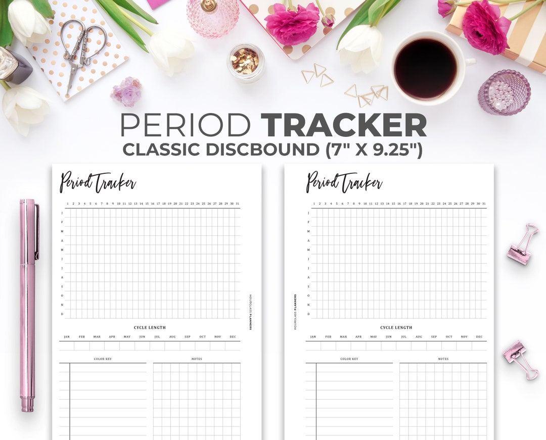 Period Tracker Insert for Classic Happy Planner Minimal Printable ...