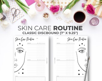 Classic Happy Planner Skin Care Routine Insert (PDF)