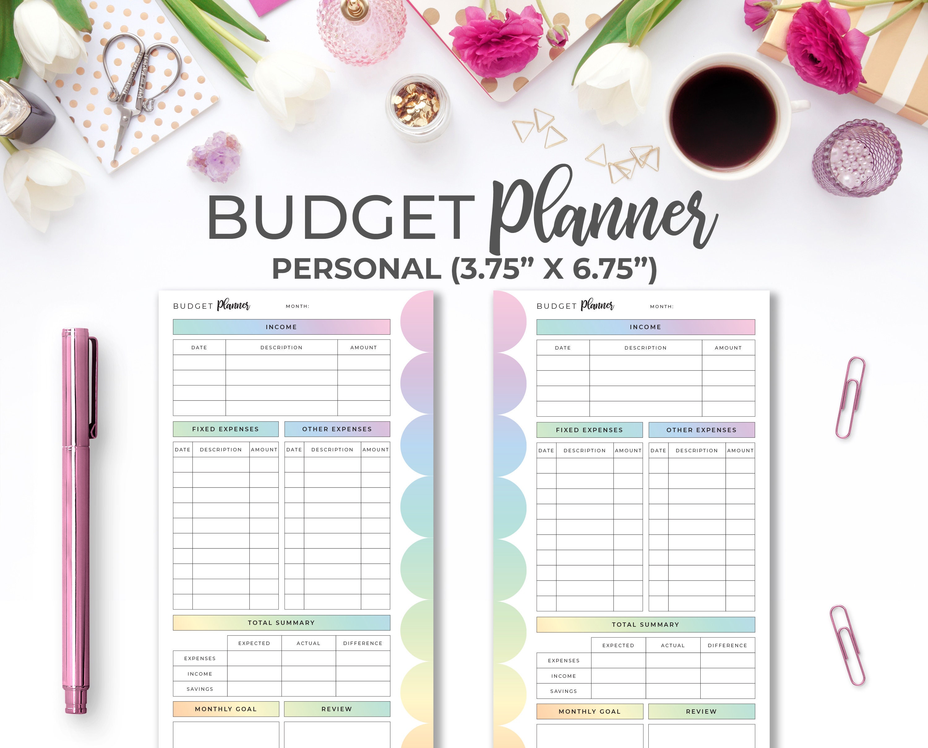 Weekly Overview заполнять. Budget planning