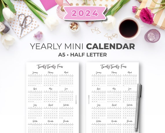 2024 Weekly Diary Kit to Print Including Annual and Monthly Calendars, a  Weekly Planner, A5 and A4 Organizer Refill 