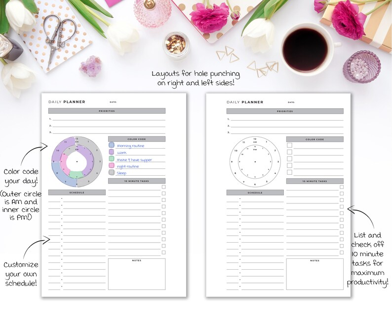 Productivity Planner Bundle A6 Inserts Minimal Project and | Etsy