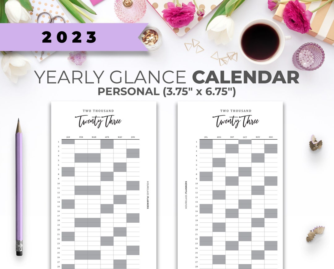 2023 Yearly Planner Printable Personal Inserts Minimal Year - Etsy UK